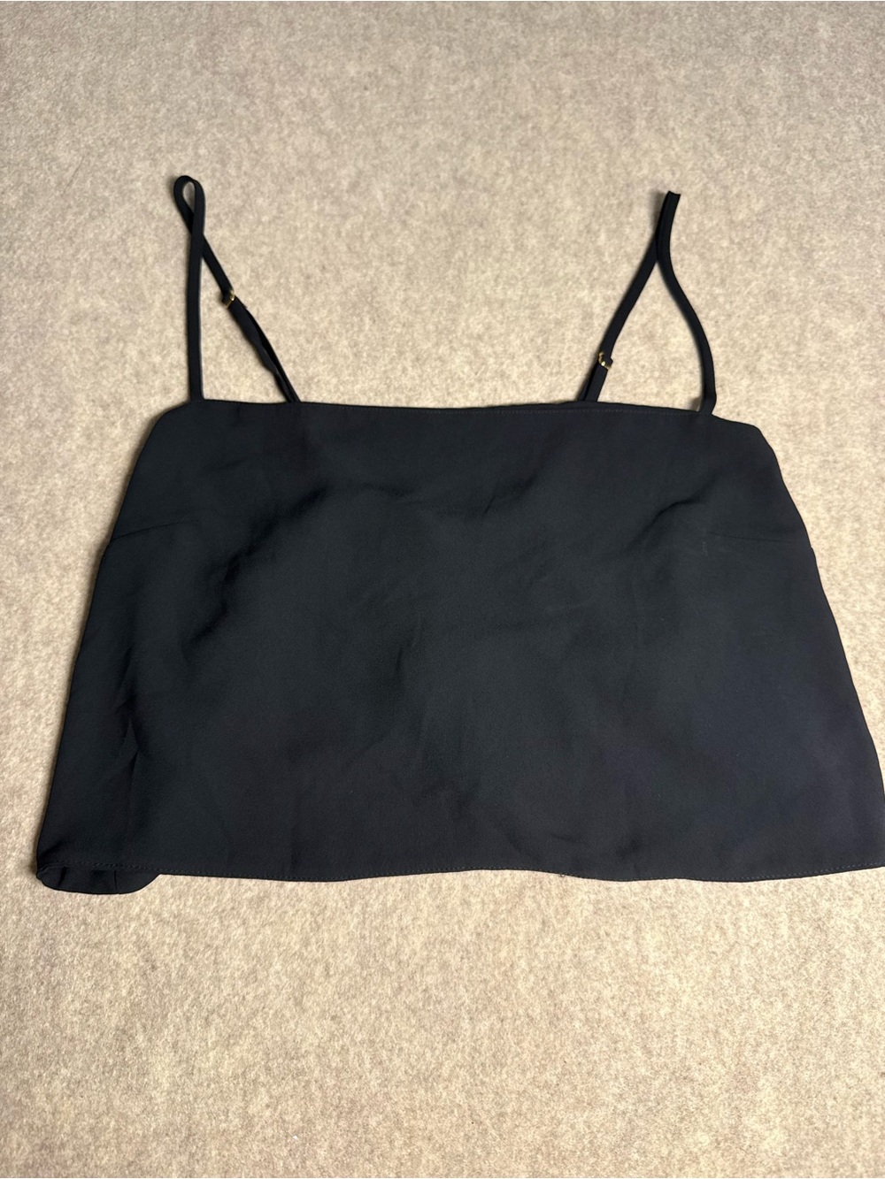 Victoria's Secret Black Tank Top with Lace-Up Front - Picture 2 of 7
